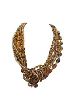 Collar Nudo ambar