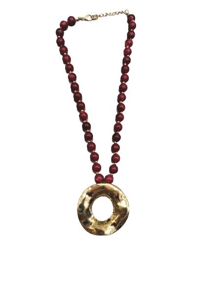 Collar Olivia burdeos Raviel