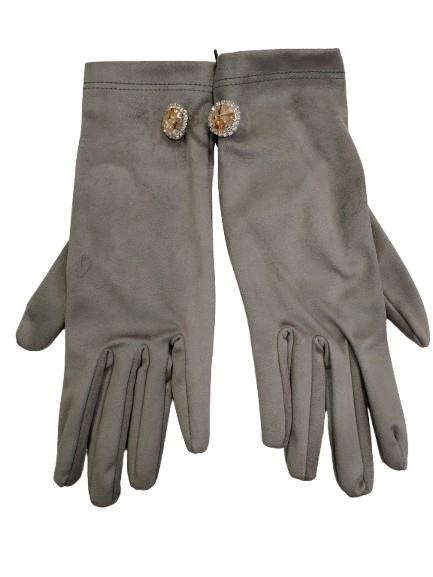 Guantes Soraya gris Alessandra