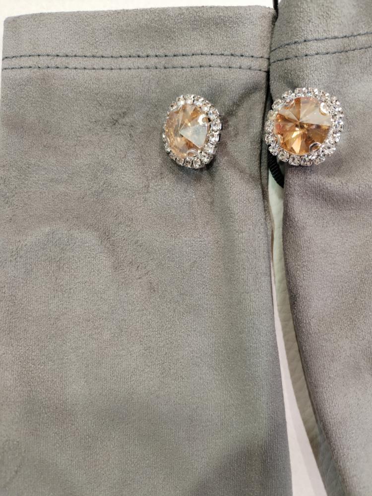 Guantes Soraya gris Alessandra