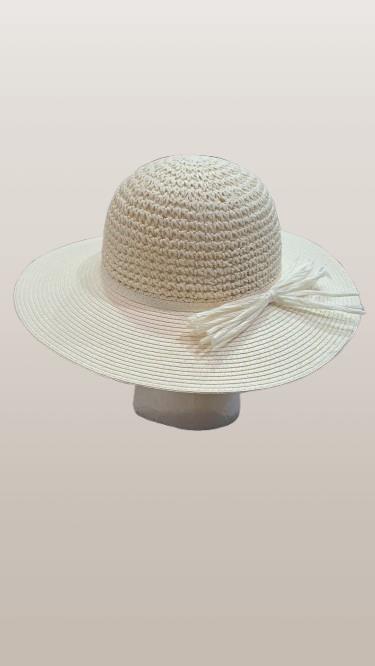 Sombrero rafia Lazo natural Alessandra